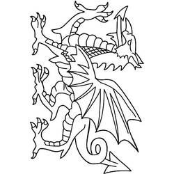 Раскраска: дракон (Персонажи) #148443 - Бесплатные раскраски для печати