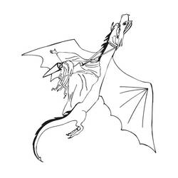 Раскраска: дракон (Персонажи) #148444 - Бесплатные раскраски для печати