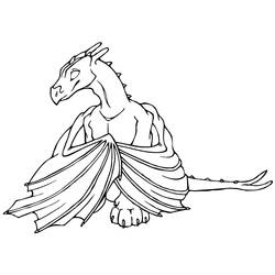Раскраска: дракон (Персонажи) #148449 - Бесплатные раскраски для печати