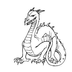 Раскраска: дракон (Персонажи) #148458 - Бесплатные раскраски для печати