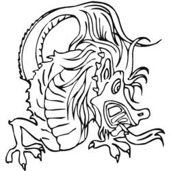 Раскраска: дракон (Персонажи) #148461 - Бесплатные раскраски для печати