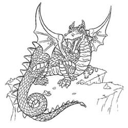 Раскраска: дракон (Персонажи) #148473 - Бесплатные раскраски для печати