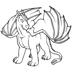 Раскраска: дракон (Персонажи) #148480 - Раскраски для печати