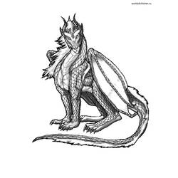 Раскраска: дракон (Персонажи) #148483 - Бесплатные раскраски для печати