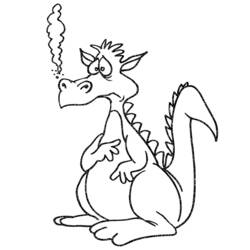 Раскраска: дракон (Персонажи) #148504 - Бесплатные раскраски для печати