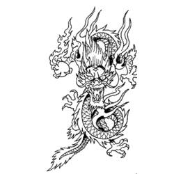 Раскраска: дракон (Персонажи) #148505 - Бесплатные раскраски для печати