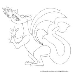 Раскраска: дракон (Персонажи) #148513 - Бесплатные раскраски для печати