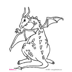 Раскраска: дракон (Персонажи) #148524 - Бесплатные раскраски для печати