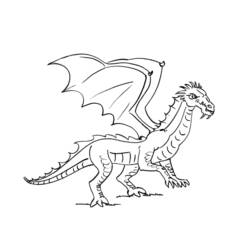 Раскраска: дракон (Персонажи) #148527 - Бесплатные раскраски для печати