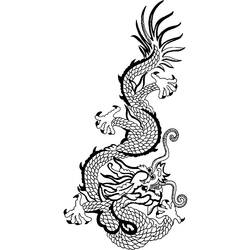 Раскраска: дракон (Персонажи) #148552 - Бесплатные раскраски для печати