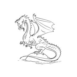 Раскраска: дракон (Персонажи) #148561 - Бесплатные раскраски для печати