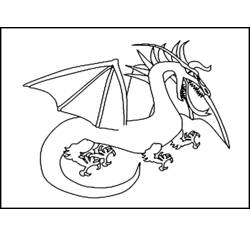 Раскраска: дракон (Персонажи) #148592 - Бесплатные раскраски для печати
