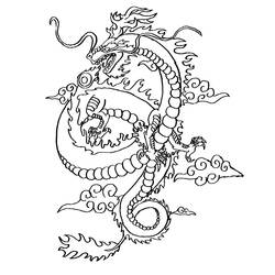 Раскраска: дракон (Персонажи) #148619 - Бесплатные раскраски для печати