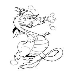Раскраска: дракон (Персонажи) #148622 - Бесплатные раскраски для печати