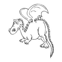 Раскраска: дракон (Персонажи) #148624 - Бесплатные раскраски для печати