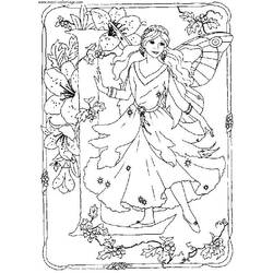 Раскраска: фея (Персонажи) #95783 - Раскраски для печати