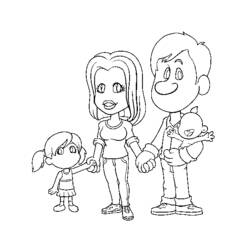 Раскраска: семья (Персонажи) #95216 - Раскраски для печати