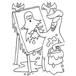 Раскраска: призрак (Персонажи) #95455 - Бесплатные раскраски для печати