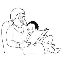 Раскраска: дедушка и бабушка (Персонажи) #150647 - Раскраски для печати