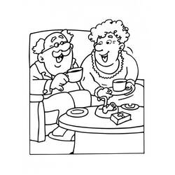 Раскраска: дедушка и бабушка (Персонажи) #150655 - Раскраски для печати