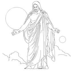 Раскраска: Иисус (Персонажи) #98871 - Раскраски для печати