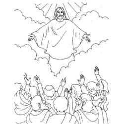 Раскраска: Иисус (Персонажи) #98976 - Раскраски для печати