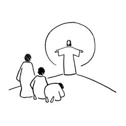 Раскраска: Иисус (Персонажи) #99001 - Раскраски для печати