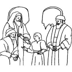 Раскраска: Иисус (Персонажи) #99052 - Бесплатные раскраски для печати