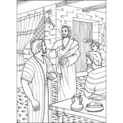 Раскраска: Иисус (Персонажи) #99093 - Бесплатные раскраски для печати