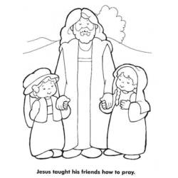 Раскраска: Иисус (Персонажи) #99095 - Бесплатные раскраски для печати