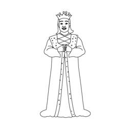 Раскраска: король (Персонажи) #106914 - Раскраски для печати