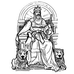 Раскраска: король (Персонажи) #106929 - Раскраски для печати