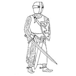Раскраска: рыцарь (Персонажи) #86892 - Раскраски для печати