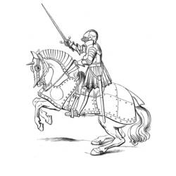 Раскраска: рыцарь (Персонажи) #86894 - Бесплатные раскраски для печати