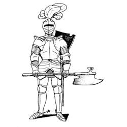 Раскраска: рыцарь (Персонажи) #86911 - Бесплатные раскраски для печати