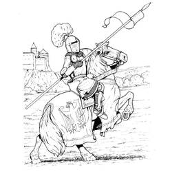 Раскраска: рыцарь (Персонажи) #86916 - Бесплатные раскраски для печати
