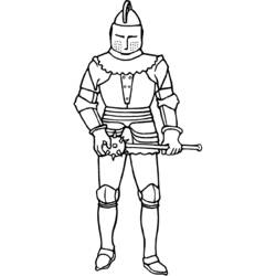 Раскраска: рыцарь (Персонажи) #86917 - Бесплатные раскраски для печати