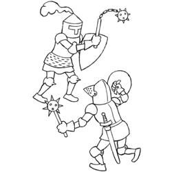 Раскраска: рыцарь (Персонажи) #86935 - Бесплатные раскраски для печати