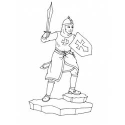 Раскраска: рыцарь (Персонажи) #86994 - Бесплатные раскраски для печати