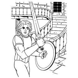 Раскраска: рыцарь (Персонажи) #87004 - Бесплатные раскраски для печати