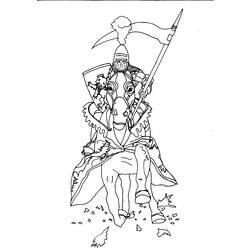 Раскраска: рыцарь (Персонажи) #87021 - Бесплатные раскраски для печати