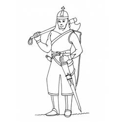 Раскраска: рыцарь (Персонажи) #87035 - Бесплатные раскраски для печати