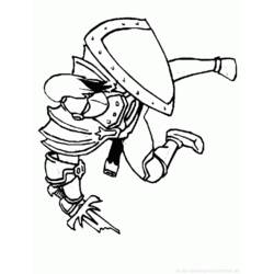 Раскраска: рыцарь (Персонажи) #87116 - Бесплатные раскраски для печати