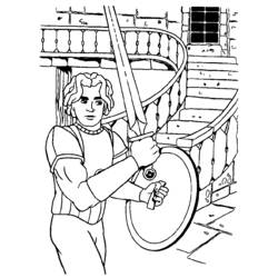 Раскраска: рыцарь (Персонажи) #87120 - Бесплатные раскраски для печати