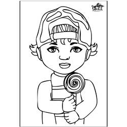 Раскраска: мальчик (Персонажи) #97361 - Бесплатные раскраски для печати