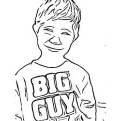 Раскраска: мальчик (Персонажи) #97402 - Бесплатные раскраски для печати