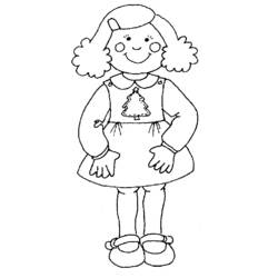Раскраска: маленькая девочка (Персонажи) #96507 - Бесплатные раскраски для печати