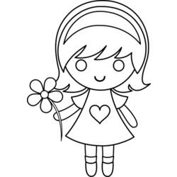 Раскраска: маленькая девочка (Персонажи) #96510 - Раскраски для печати