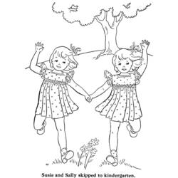 Раскраска: маленькая девочка (Персонажи) #96516 - Бесплатные раскраски для печати