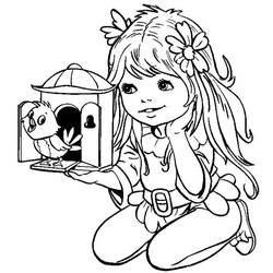 Раскраска: маленькая девочка (Персонажи) #96539 - Раскраски для печати